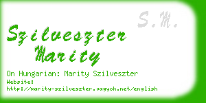 szilveszter marity business card